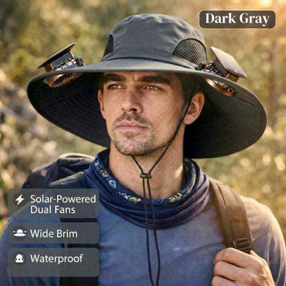 Solar Brim™ Solar-Powered Cooling Hat