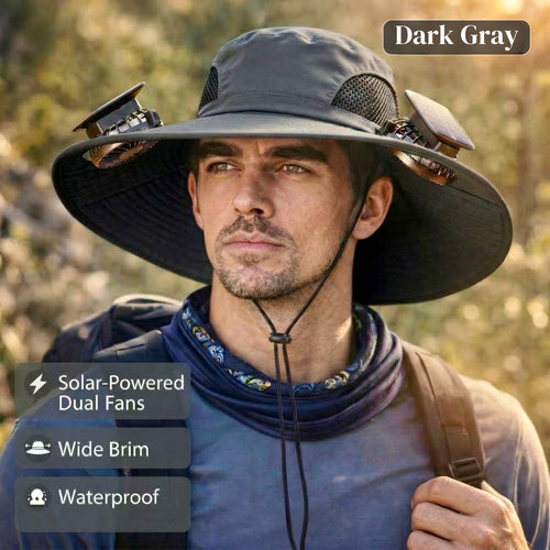 Solar Brim™ Solar-Powered Cooling Hat