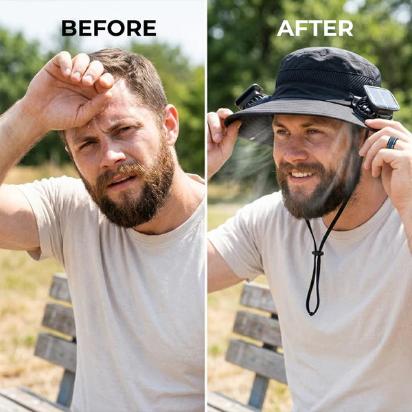 Solar Brim™ Solar-Powered Cooling Hat